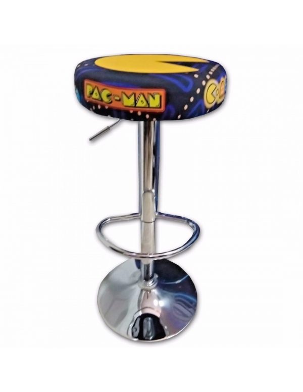Taburete arcade pacman diseño vintage comecocos retro. Ofertas
